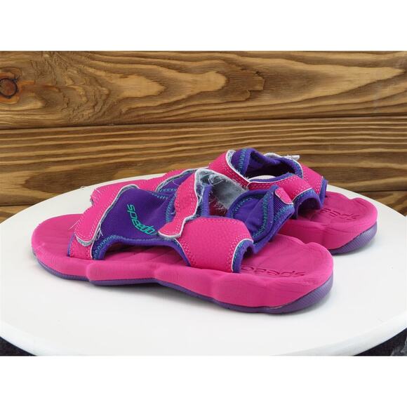 Speedo Sz 5 Shoes Girls Youth Sandals Pink Synthetic Hook & Loop - Picture 8 of 10